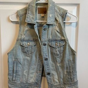 American Eagle Denim Vest